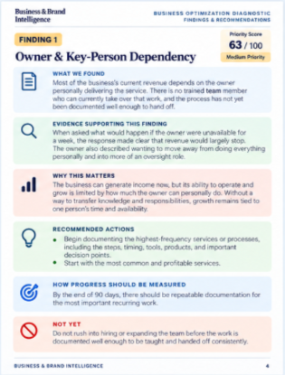 Preview of the Diagnostic Findings and Supporting Evidence document