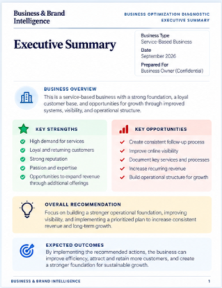 Preview of the Executive Summary document